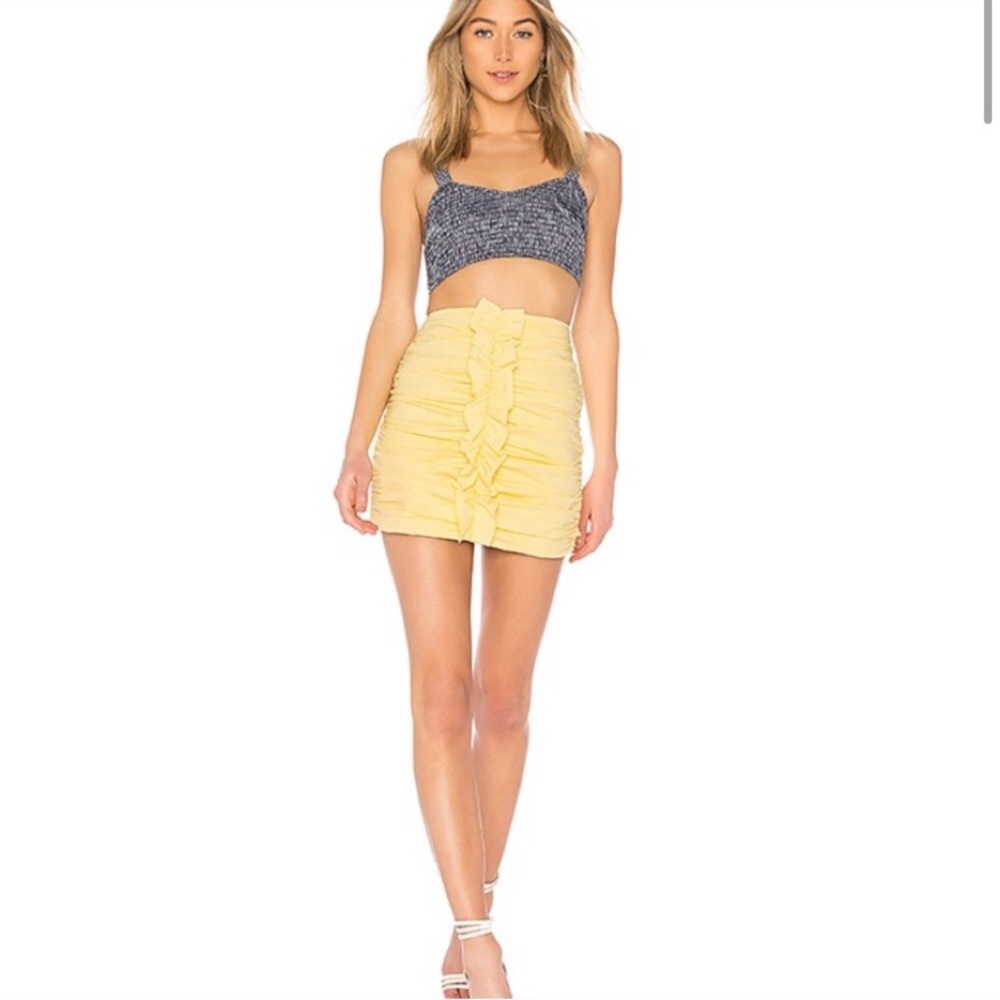 Trendy Yellow Skirt, REVOLVE Bartlet in Daffodil